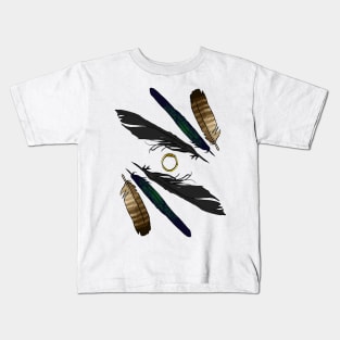 feathers with a ring Kids T-Shirt